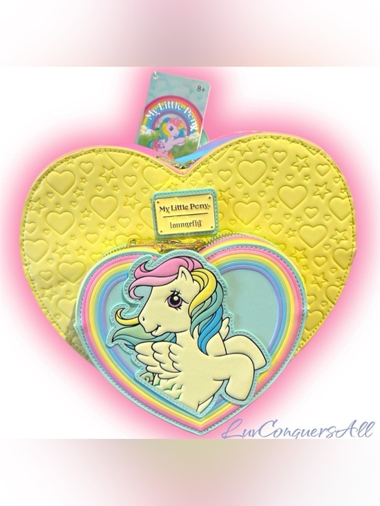 Loungerly Hasbro My Little Pony Sky Dancer Heart Shaped Figural Mini Backpack main image 7